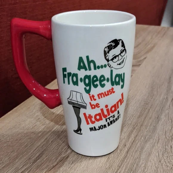 Leg Lamp Ceramic Coffee Travel Mug Handle No Lid Christmas Story Gift Humor - Picture 2 of 5